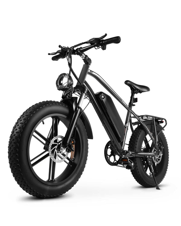 Hipatoo R7 Peak 1000W Electric Bike for Adults, 20X4.0" Fat Tire E bike, 48V/13Ah Battery 25MPH Mountain Bike, 38 Miles Range Electric Bicycle for Cycling, 7-Speed E-bike, Ebike for Adults UL2849