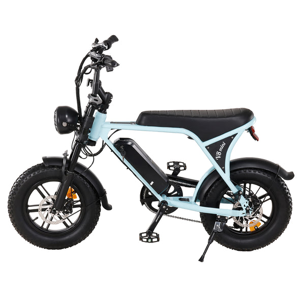 LUIMP V8mini Electric Bike for Adults, 16" Fat Tire Ebike with 36V 10.4Ah Battery, 500W Electric Bicycle Up to 20MPH, MINI E-Bike for Riding & Commuting, Moped Style Ebike, Front Suspension, E-bike UL2849