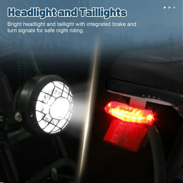 LUIMP Electric Bike for Adults, 16" Fat Tire Ebike with 36V 10.4Ah Battery, 500W Electric Bicycle Up to 20MPH, MINI E-Bike for Riding & Commuting, Moped Style Ebike, Front Suspension, E-bike UL2849