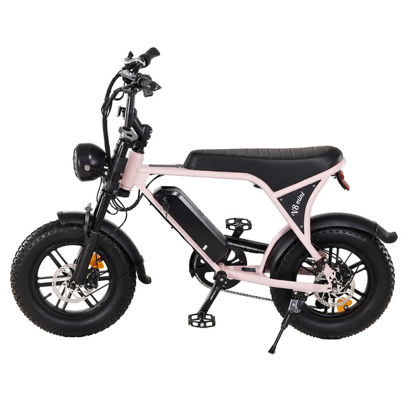 LUIMP V8mini Electric Bike for Adults, 16" Fat Tire Ebike with 36V 10.4Ah Battery, 500W Electric Bicycle Up to 20MPH, MINI E-Bike for Riding & Commuting, Moped Style Ebike, Front Suspension, E-bike UL2849
