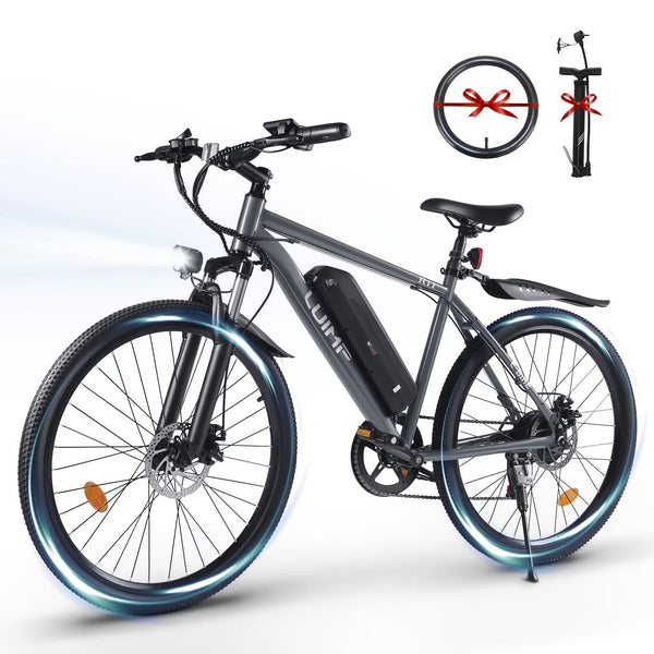 Hipatoo 26" Electric Bike for Adults, 500W Ebike with 36V 10.4Ah Battery, 20MPH Electric Bicycles, E-bike for Adults, E Bike UL2849