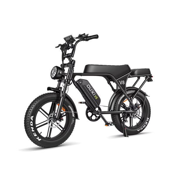VTOKW V8 Electric Bike for Adults, 750W Motor Electric Bicycle, 48V 15.6Ah Battery, up to 28MPH, 20" Fat Tire E-Bike, 7-Speed Mountain Bike with Dual Disc Brakes, UL2849