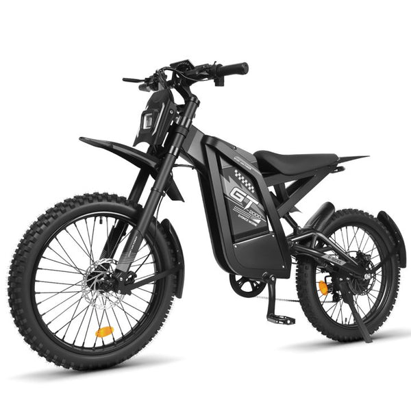 GT2000 Electric Dirt Bike for Adults, 3000W Peak Electric Motorcycle 37MPH 48V 30Ah Battery, 85+Miles Electric Bike, 24" Fat Tire Ebike, Dual Hydraulic Brakes Mountain Bike, Full Suspension, UL2849