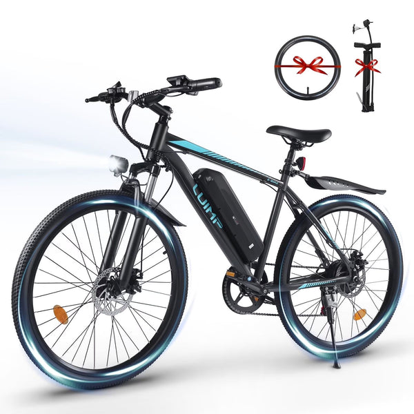 Hipatoo 26" Electric Bike for Adults, 500W Ebike with 36V 10.4Ah Battery, 20MPH Electric Bicycles, E-bike for Adults, E Bike UL2849