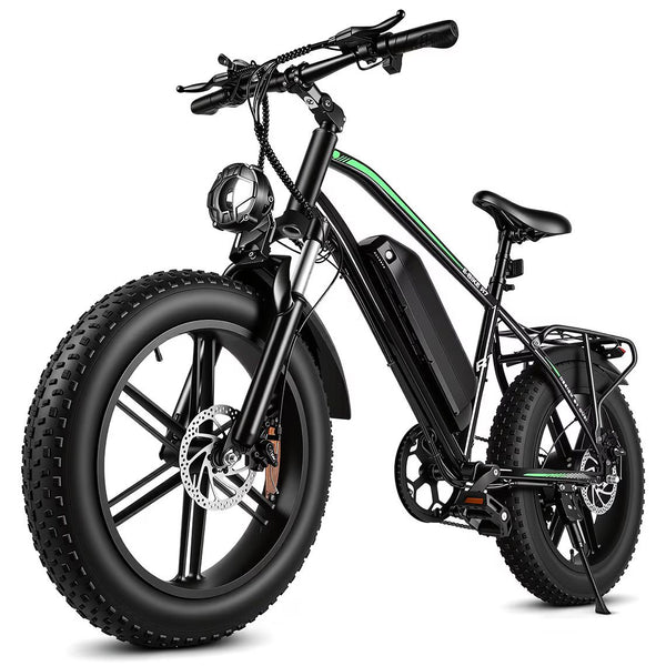 OUXI Electric Bike for Adults, Peak 1000W Electric Bicycle, 48V/13Ah Battery, up to 25MPH, 20'' Fat Tire Ebike, 38 Miles Range Mountain Bike for Cycling, 7 Speed E Bike, E-Bike UL2849