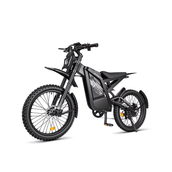 OUXI T2000 Electric Dirt Bike for Adults, 3000W Peak Motor, 48V 30Ah Battery, up to 37 MPH & 85+ Miles Range, 24" Fat Tire E-Dirt Bike, Dual Hydraulic Brakes, Off-Road Electric Motorcycle, UL2849 Cer