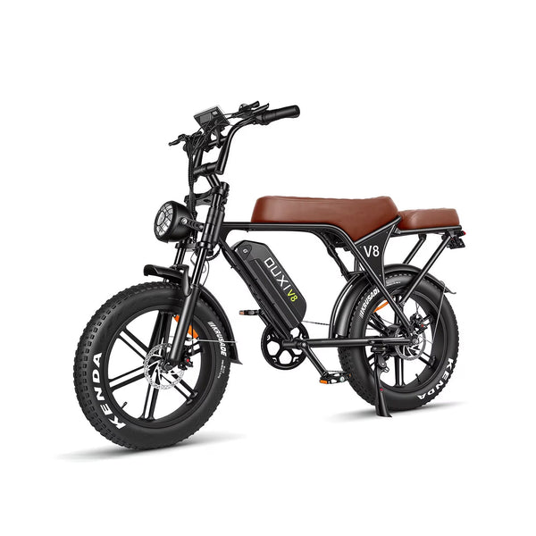 OUXI V8 Electric Bike for Adults, Ebike Moped Style with 750W Peak Motor 48V 15Ah Battery, 20'' Fat Tire E Bike, Dual Disc Brakes Mountain Bike, E-bike UL2849
