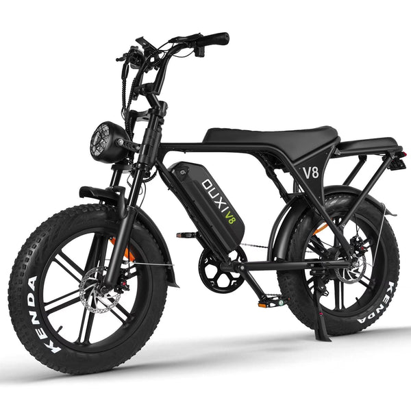 OUXI V8 Electric Bike for Adults, 20" Electric Mountain Bike 750W 31MPH, 48V 15Ah Battery, UL2849