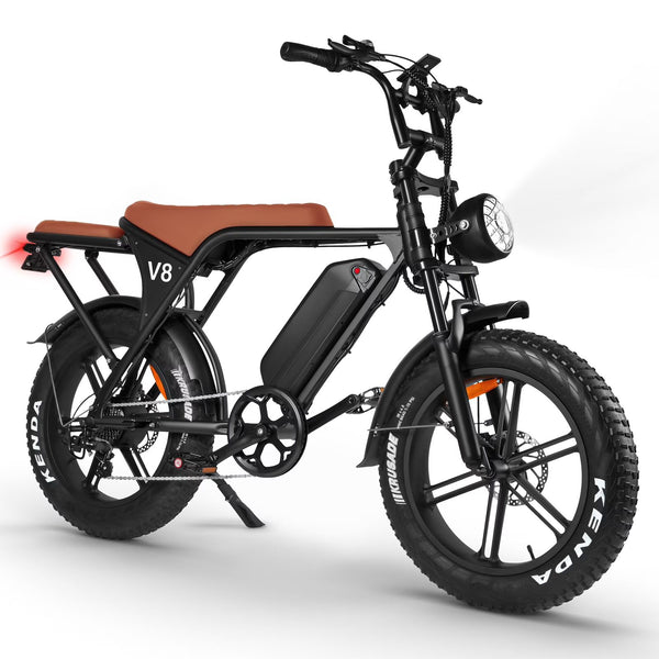 OUXI V8 Electric Bike for Adults, 20" Electric Mountain Bike 750W 31MPH, 48V 15Ah Battery, UL2849