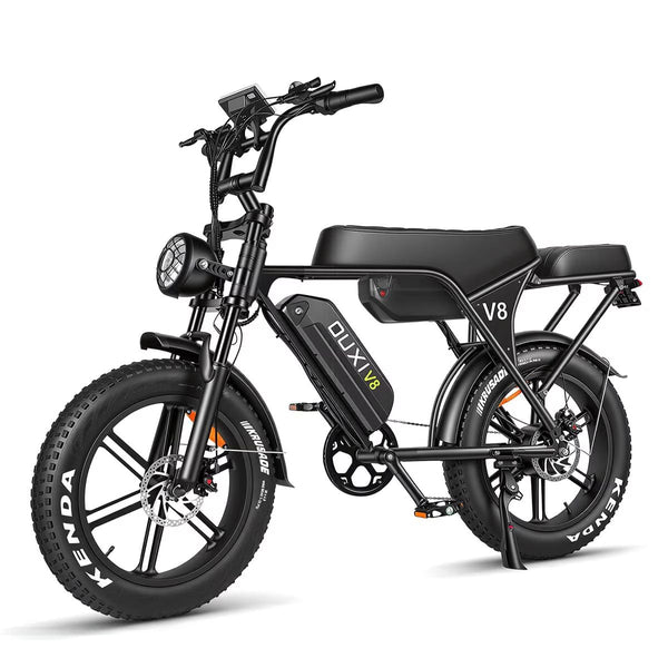 VTOKW V8 Max Ebike for Adults, 750W Motor 20"x4.0" Fat Tire Electric Bike, 48V 30Ah Dual Removable Batteries, 7-Speed Mountain Bicycle , UL2849 Certified