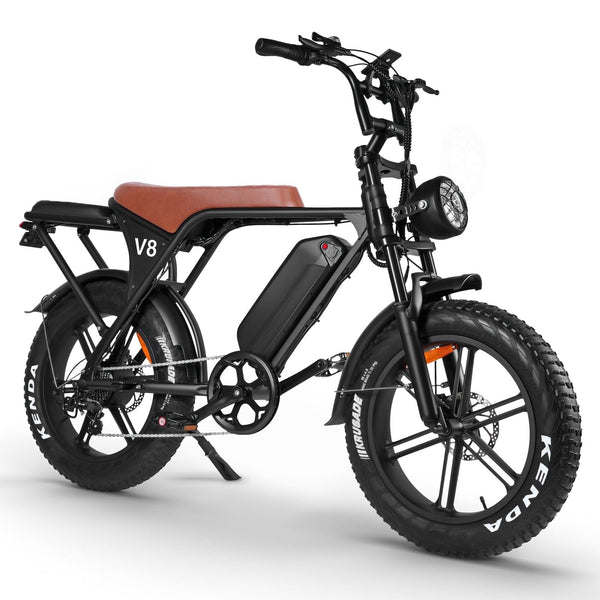 OUXI V8 Electric Bike for Adults, 20" Electric Mountain Bike 750W 31MPH, 48V 15Ah Battery, UL2849